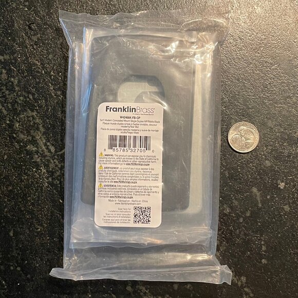 Concealed Mount Outlet Covers (3) Matte Black (NWOT) - Picture 4 of 5